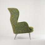 Ro Chair by Fritz Hansen in Atom 964 / Brushed Aluminum | Open Box – Excellent | Shop Now | MO-FHA-JH1-38-Hero Image-5