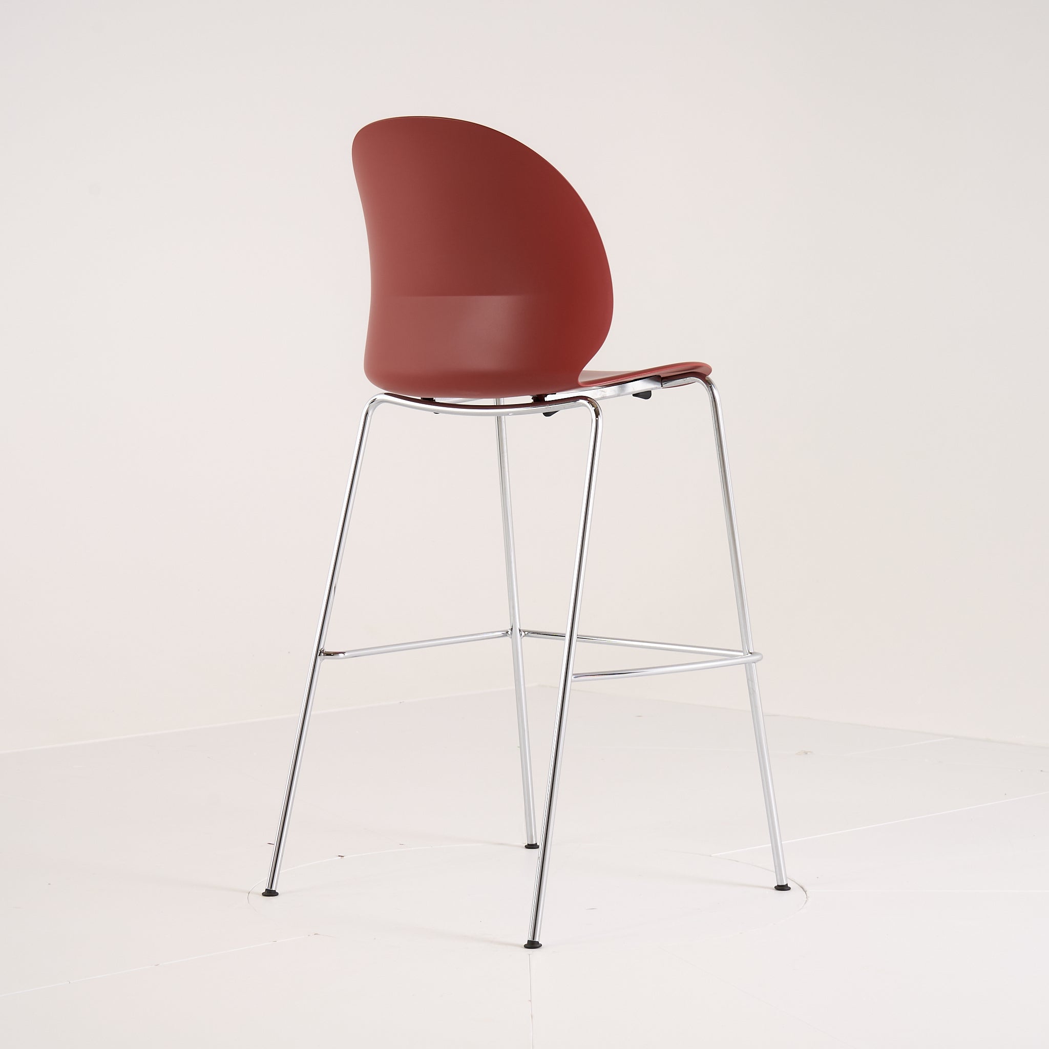 Recycle Barstool by Fritz Hansen in Dark Red / Chrome | Gently Used – Good | Shop Now | MO-FHA-N02_50-87-Hero Image-6