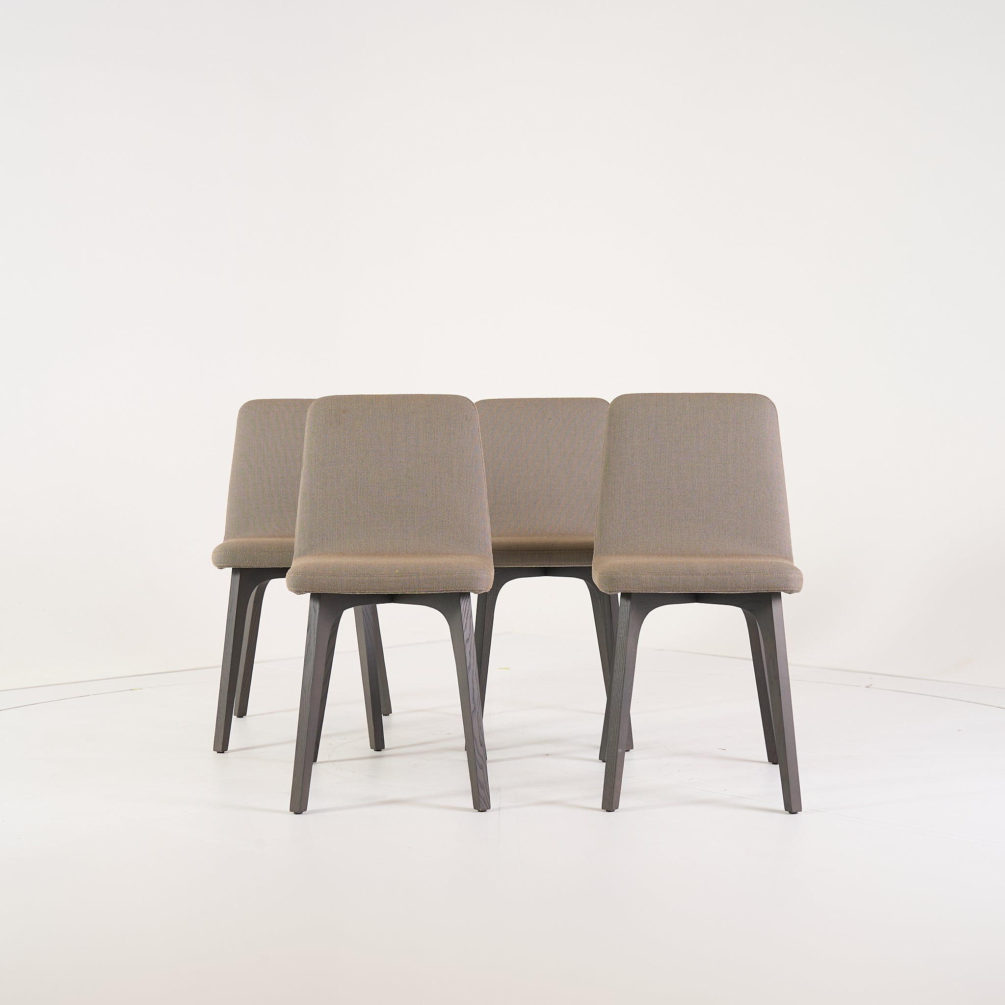 Vik Chair Dining Chair (Set of 4) by Ligne Roset in Steelcut Trio / Divina - Orage / Grege | Gently Used – Good | Shop Now | MO-LIR-10261231-1214-Hero Image-1