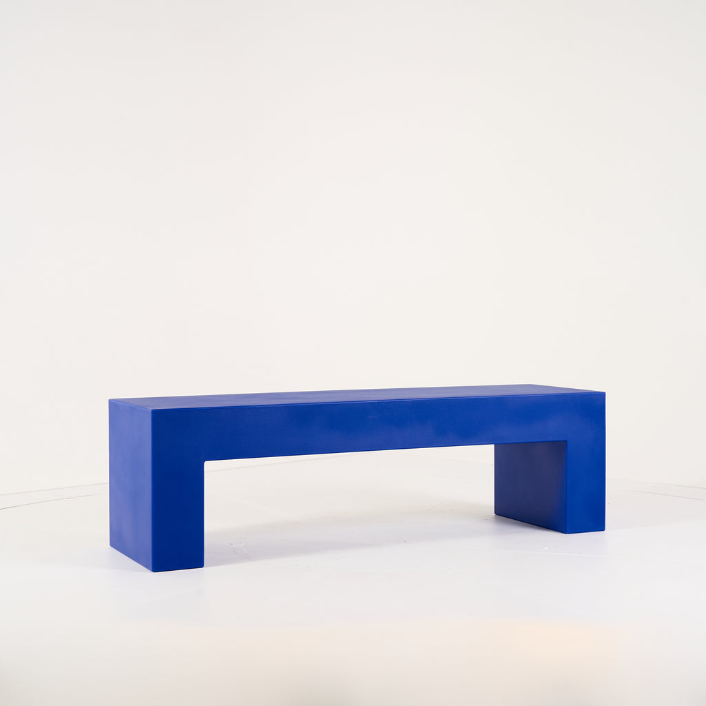 Vignelli Bench by Heller in Medium / Blue | Gently Used – Good | Shop Now | MO-HLR-1034_10-1359-Hero Image-3