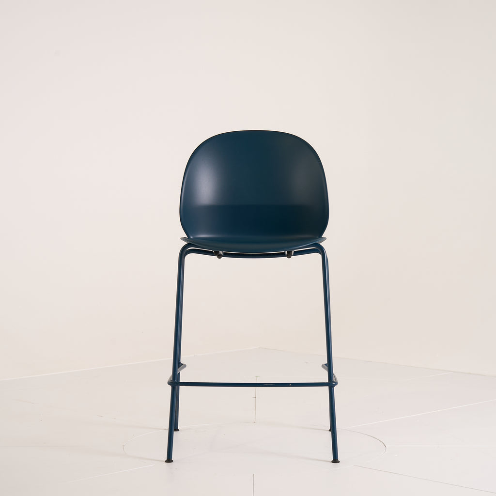 Recycle Counter Stool by Fritz Hansen in Dark Blue / Dark Blue Powder Coated | Project Piece – As-Is | Shop Now | MO-FHA-N02_40-88-Hero Image-4