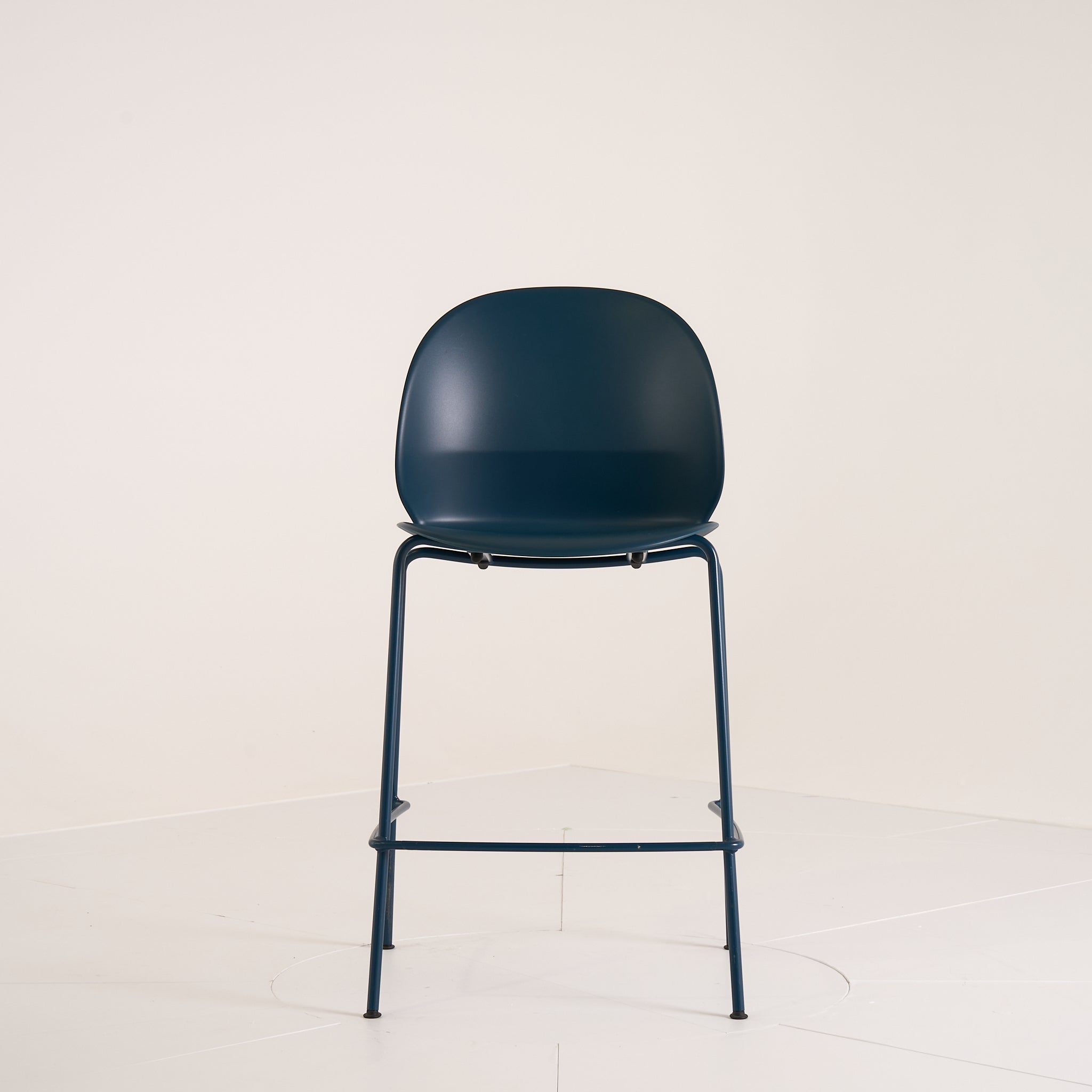 Recycle Counter Stool by Fritz Hansen in Dark Blue / Dark Blue Powder Coated | Project Piece – As-Is | Shop Now | MO-FHA-N02_40-88-Hero Image-4