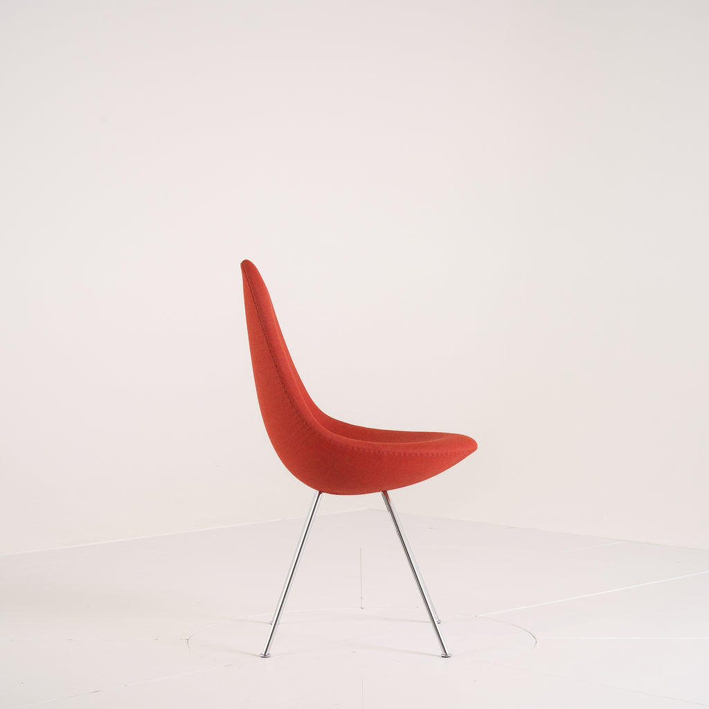 Drop Chair by Fritz Hansen in Tonica 531  / Chrome | Floor Sample – Very Good | Shop Now | MO-FHA-3110-26-Hero Image-3