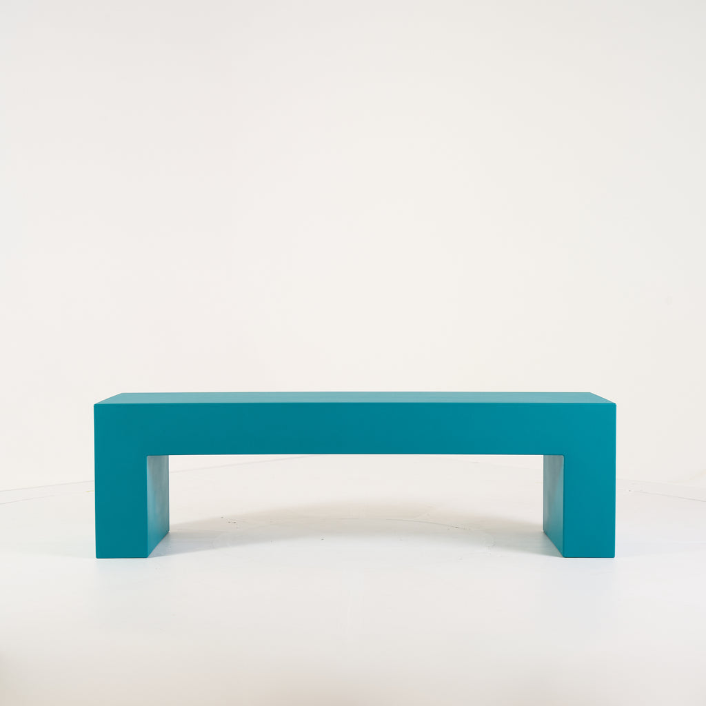 Vignelli Bench 60" by Heller in Medium / Turquoise | Floor Sample – Very Good | Shop Now | MO-HLR-1034_28-1362-Hero Image-5