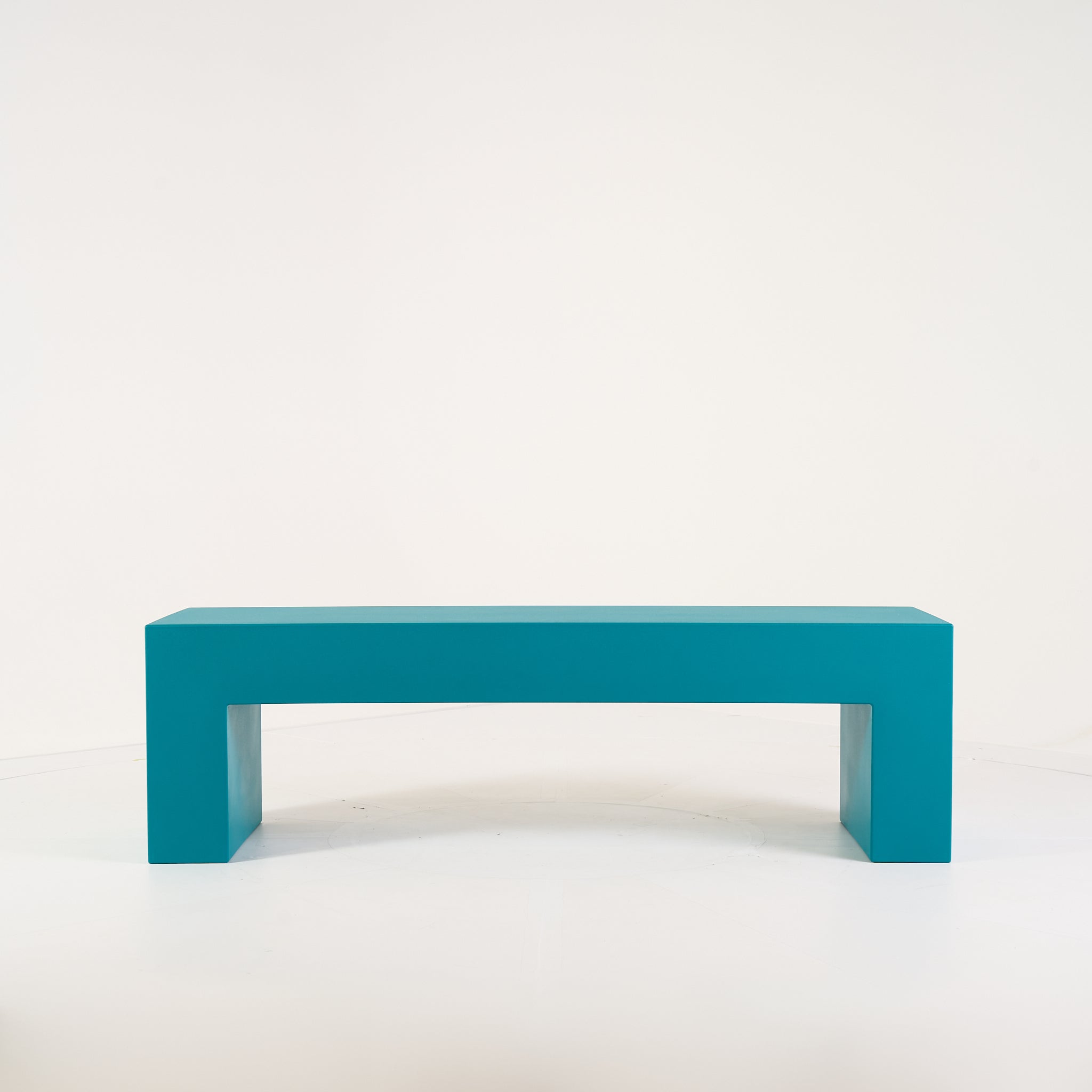 Vignelli Bench 60" by Heller in Medium / Turquoise | Floor Sample – Very Good | Shop Now | MO-HLR-1034_28-1362-Hero Image-5