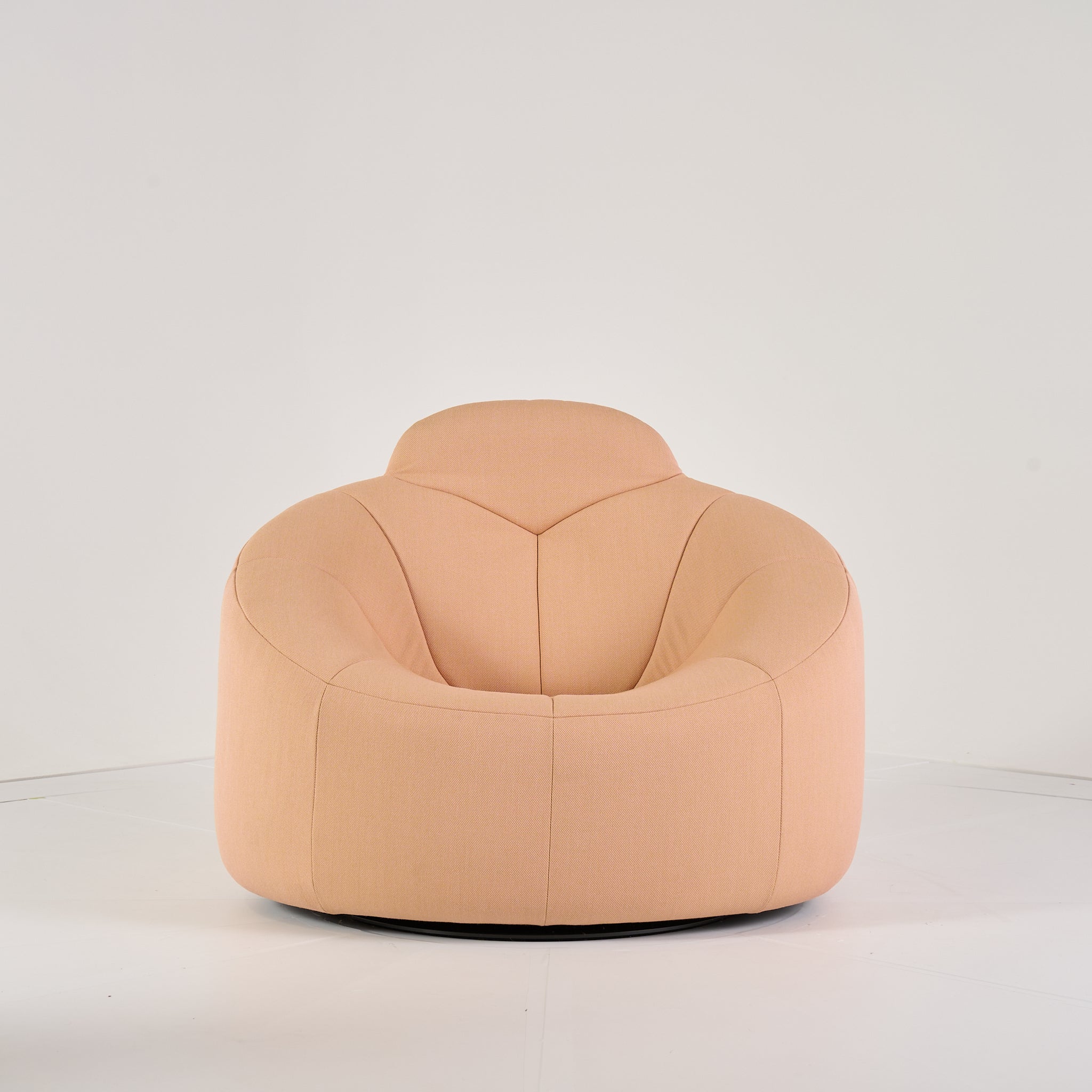 Pumpkin Swivel Armchair by Ligne Roset in High Back / Steelcut Trio / Saumon | Floor Sample – Very Good | Shop Now | MO-LIR-14110160-1215-Hero Image-5
