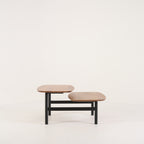 Pantographe Low Table by Ligne Roset in Walnut Top, Black Lacquered Base | Floor Sample – Very Good | Shop Now | MO-LIR-005HFV1N-1159-Hero Image-3