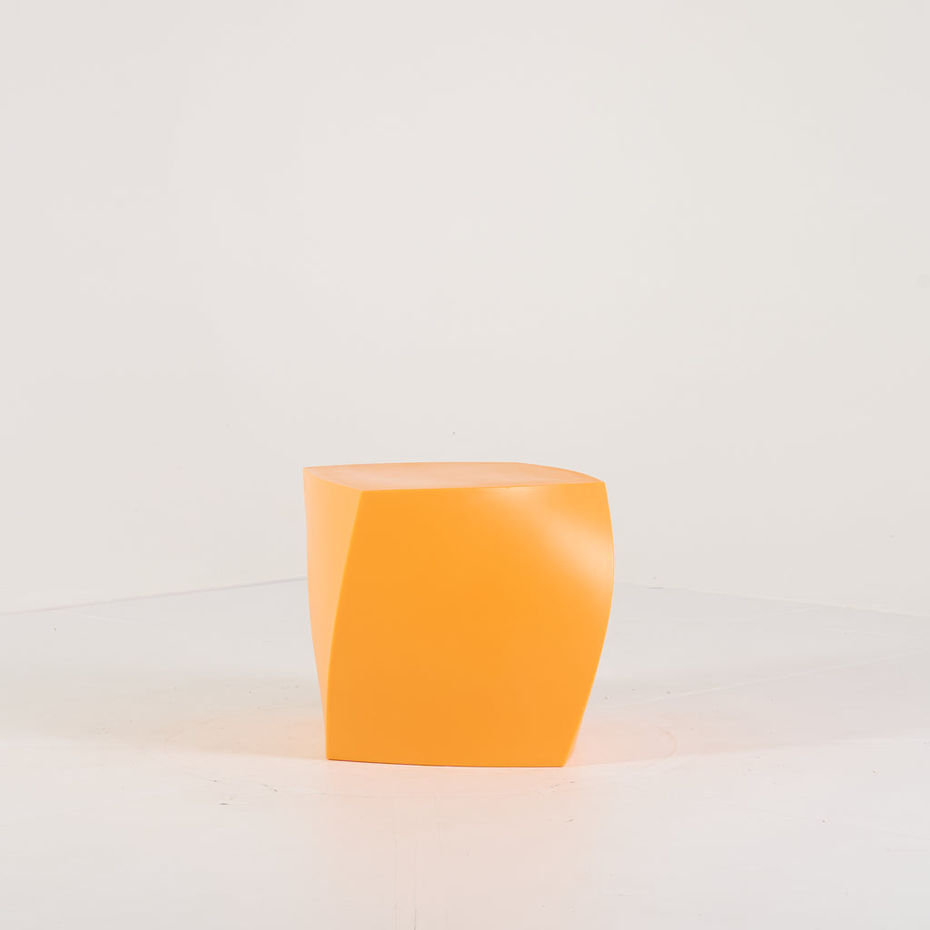 Gehry Left Twist Cube by Heller in Yellow | Gently Used – Good | Shop Now | MO-HLR-1016_03-1400-Hero Image-2