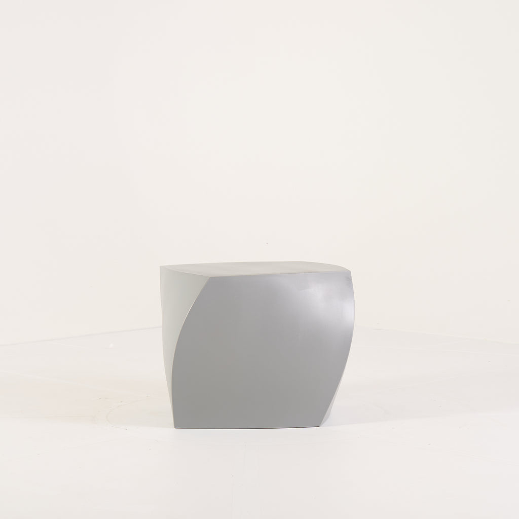 Gehry Left Twist Cube by Heller in Silver | Gently Used – Good | Shop Now | MO-HLR-1016_28-1390-Hero Image-1