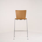 Vico Duo Barstool by Fritz Hansen in Oak / Chrome | Floor Sample – Very Good | Shop Now | MO-FHA-VM118-81-Hero Image-2