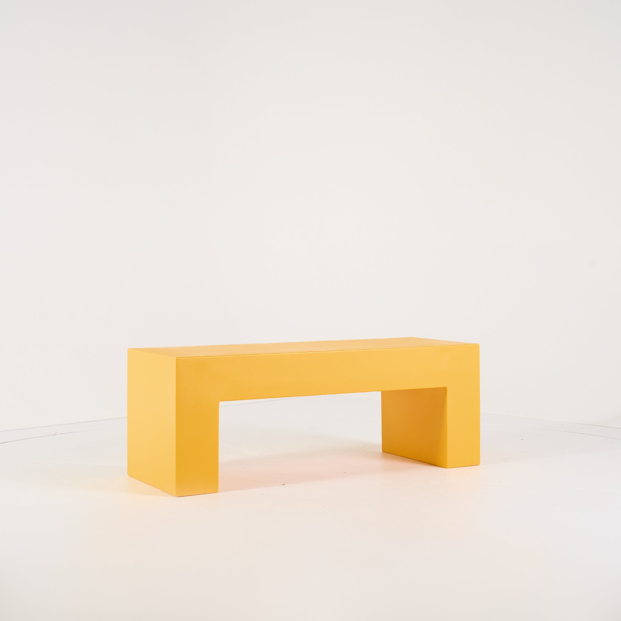 Vignelli Bench by Heller in Small / Yellow | Floor Sample – Very Good | Shop Now | MO-HLR-1035_08-1349-Hero Image-2