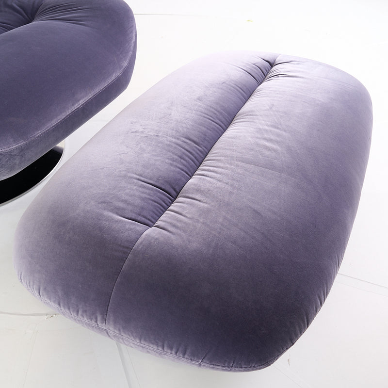 Manarola Swivelling Armchair w/ Footstool-Detail Image-3