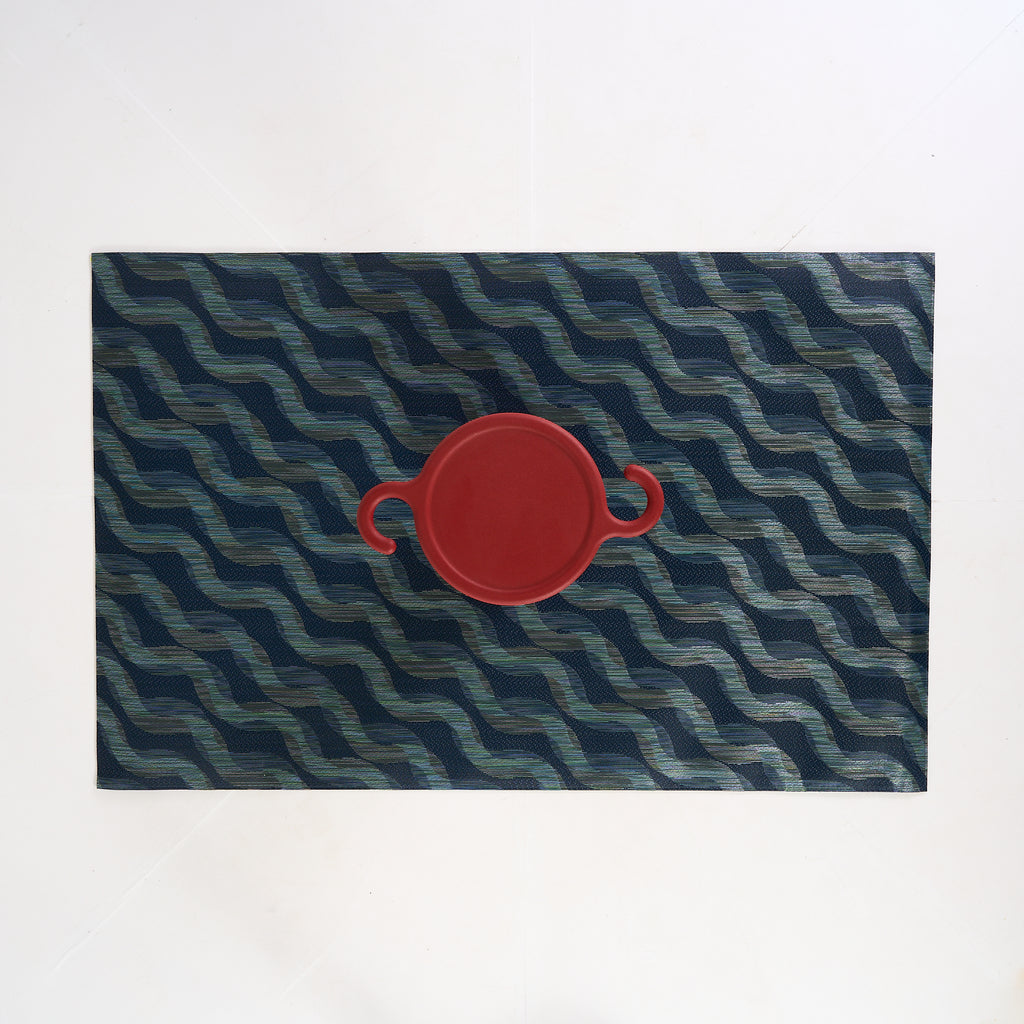 Twist Floormat - Ocean by Chilewich in 46" x 72" | Pristine | Shop Now | MO-CHW-200856_001-1463-Hero Image-2