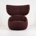 Hana Armchair Wingback by Moooi in Calligraphy Bird / Jacquard Plum | Gently Used – Good | Shop Now | MO-MOO-8718282751986-167-Hero Image-3
