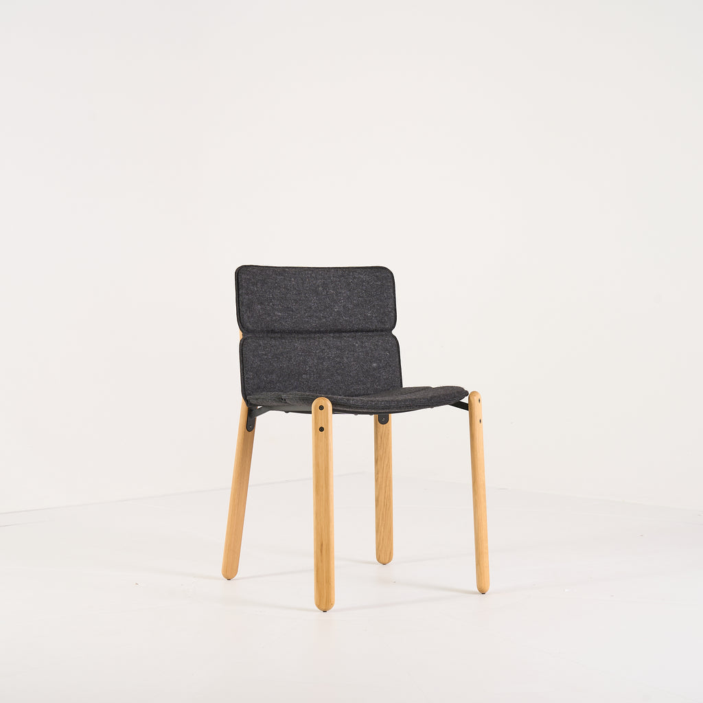 Paddock Chair by Ligne Roset in Feutre Anthracite | Floor Sample – Very Good | Shop Now | MO-LIR-10260880-1411-Hero Image-2