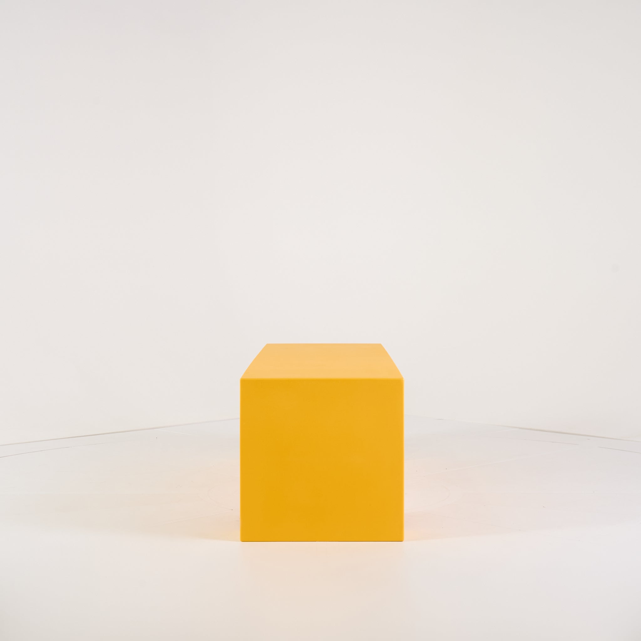 Vignelli Bench by Heller in Medium / Yellow | Floor Sample – Very Good | Shop Now | MO-HLR-1034_08-1361-Hero Image-3