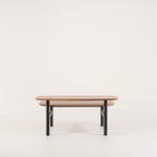 Pantographe Low Table by Ligne Roset in Walnut Top, Black Lacquered Base | Floor Sample – Very Good | Shop Now | MO-LIR-005HFV1N-1159-Hero Image-5