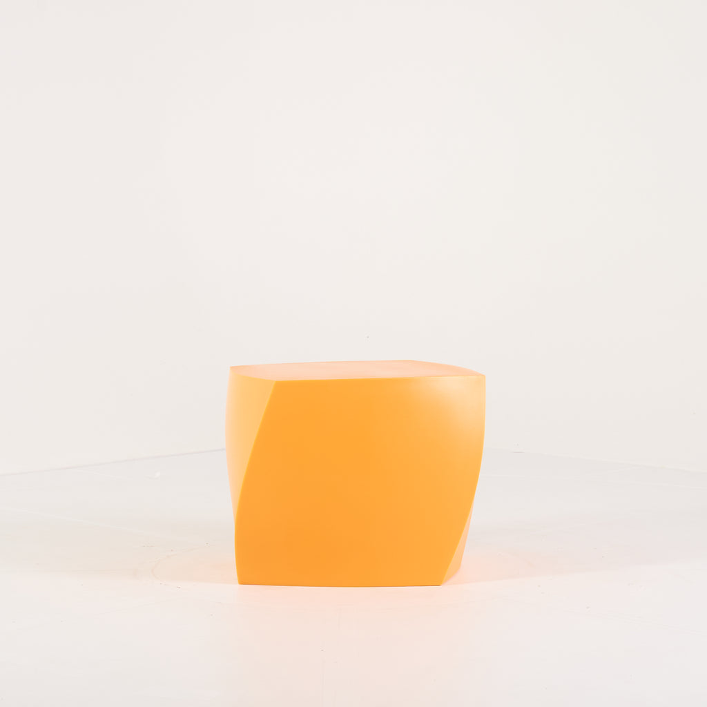 Gehry Left Twist Cube by Heller in Yellow | Gently Used – Good | Shop Now | MO-HLR-1016_03-1392-Hero Image-2