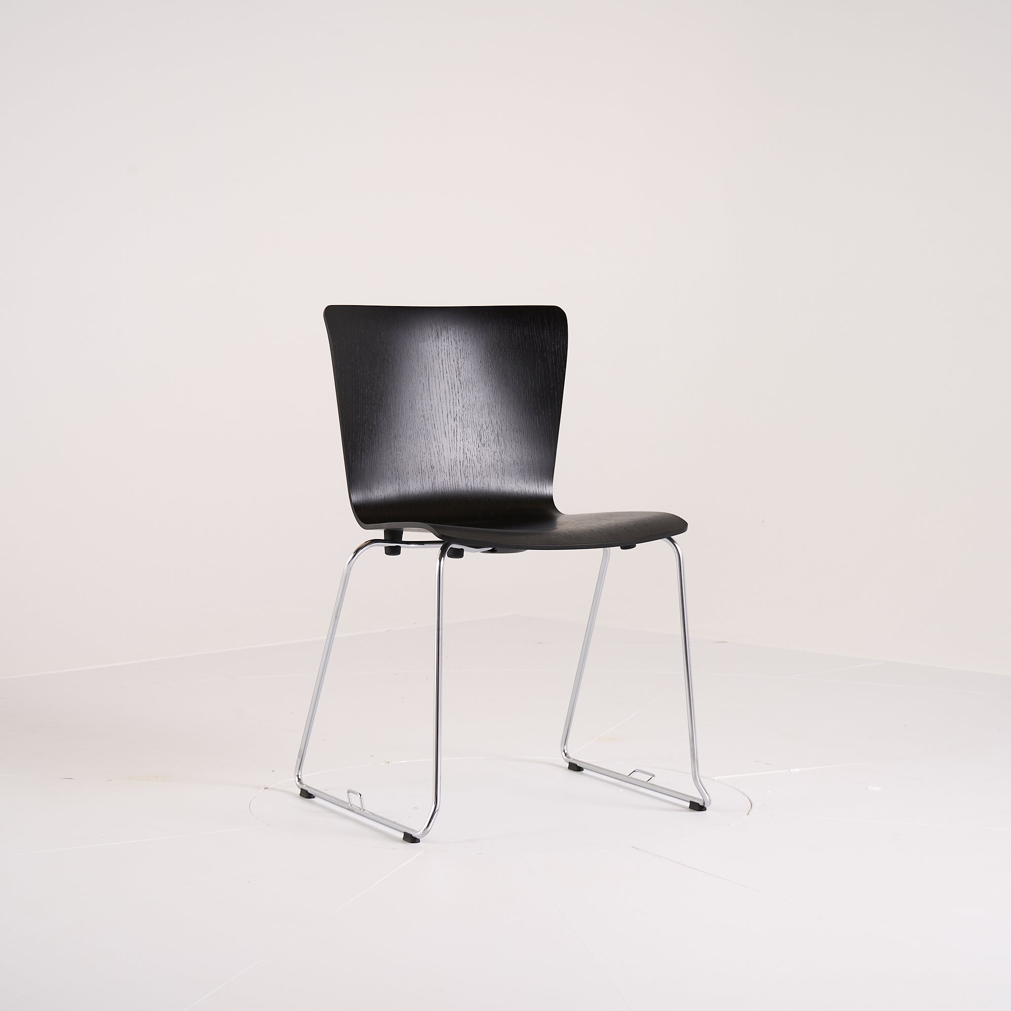 Vico Duo Sledge Base by Fritz Hansen in Black Ash / Chrome | Floor Sample – Very Good | Shop Now | MO-FHA-VM115-83-Hero Image-4