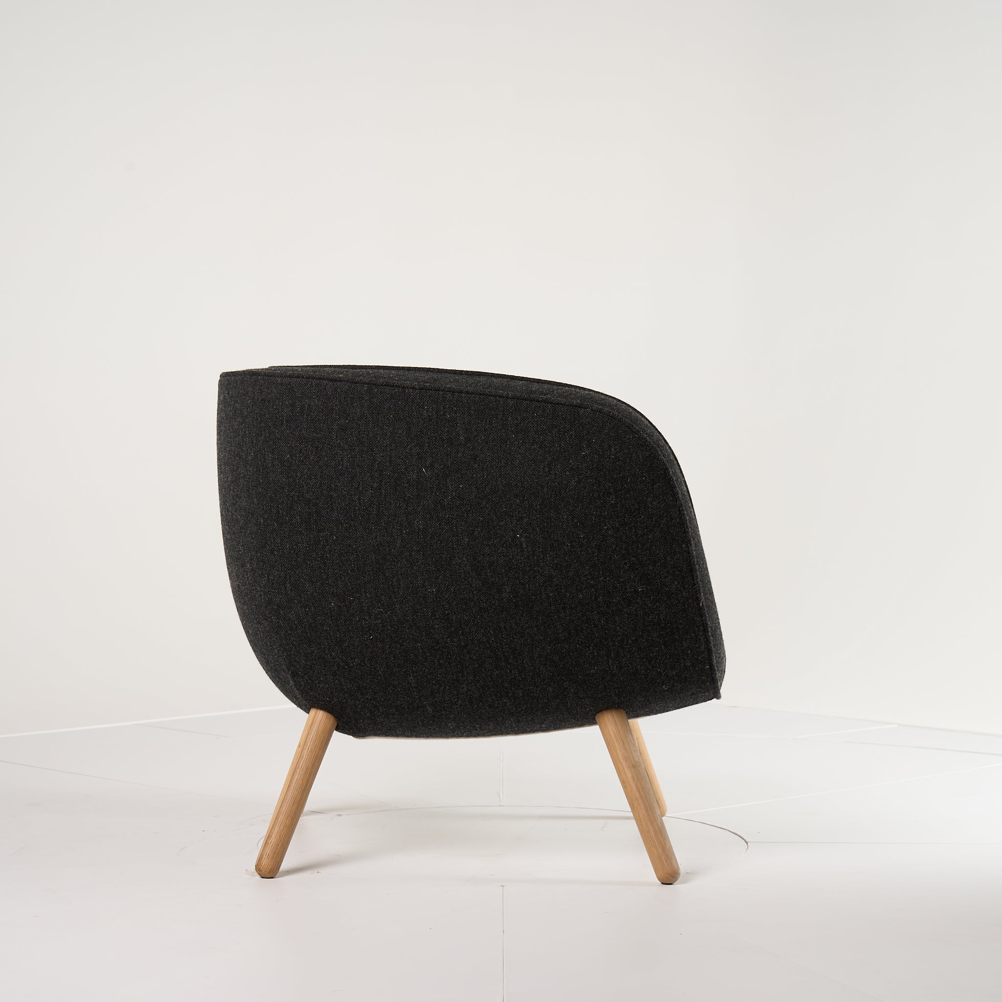 Via57  by Fritz Hansen in Hallingdal 180 - Charcoal  / Oak | Open Box – Excellent | Shop Now | MO-FHA-BI01-33-Hero Image-6