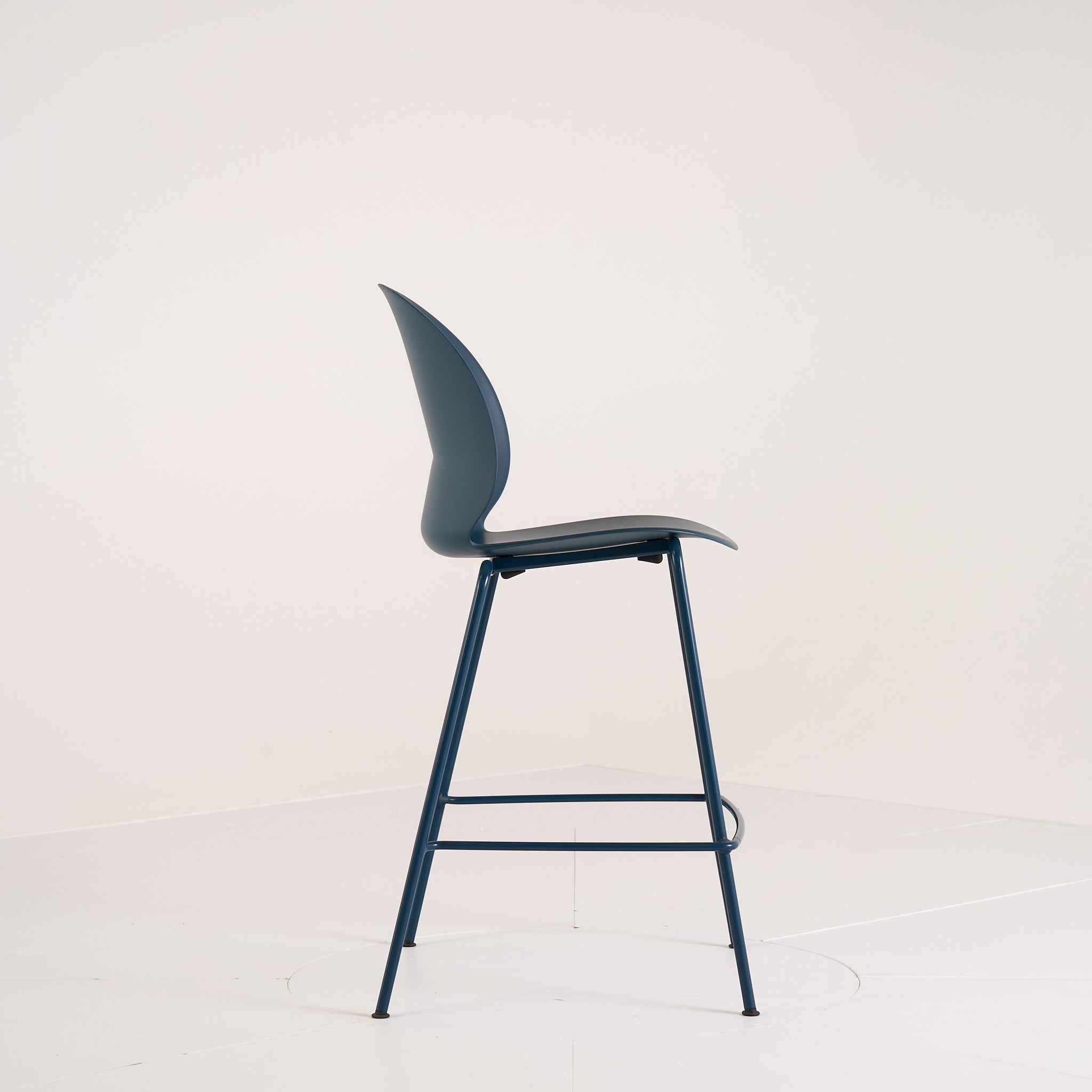 Recycle Counter Stool by Fritz Hansen in Dark Blue / Dark Blue Powder Coated | Project Piece – As-Is | Shop Now | MO-FHA-N02_40-88-Hero Image-7