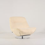 Manarola Swivelling Armchair by Ligne Roset in Alcantara Eggshell | Project Piece – As-Is | Shop Now | MO-LIR-14090200-1421-Hero Image-2