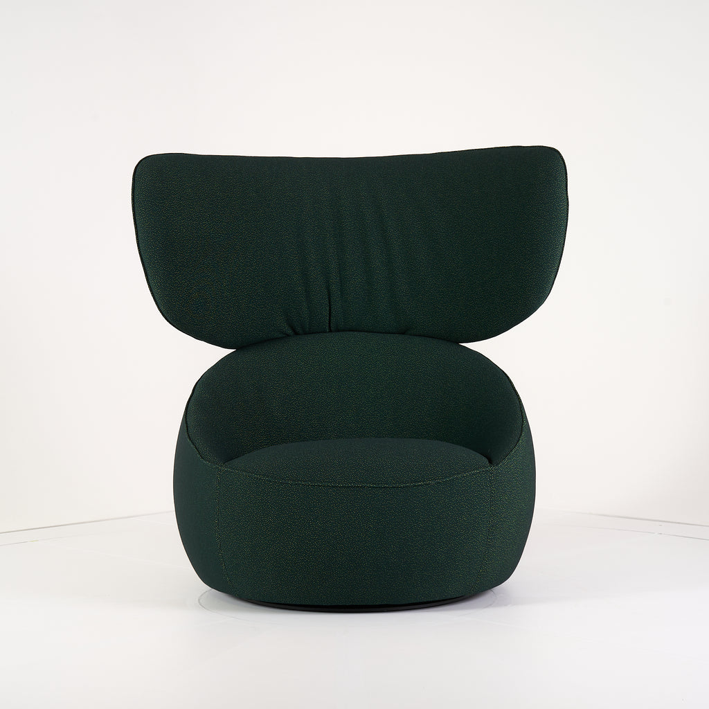 Hana Armchair Wingback Swivel by Moooi in Custom Fabric | Floor Sample – Very Good | Shop Now | MO-MOO-8718282773971-171-Hero Image-7