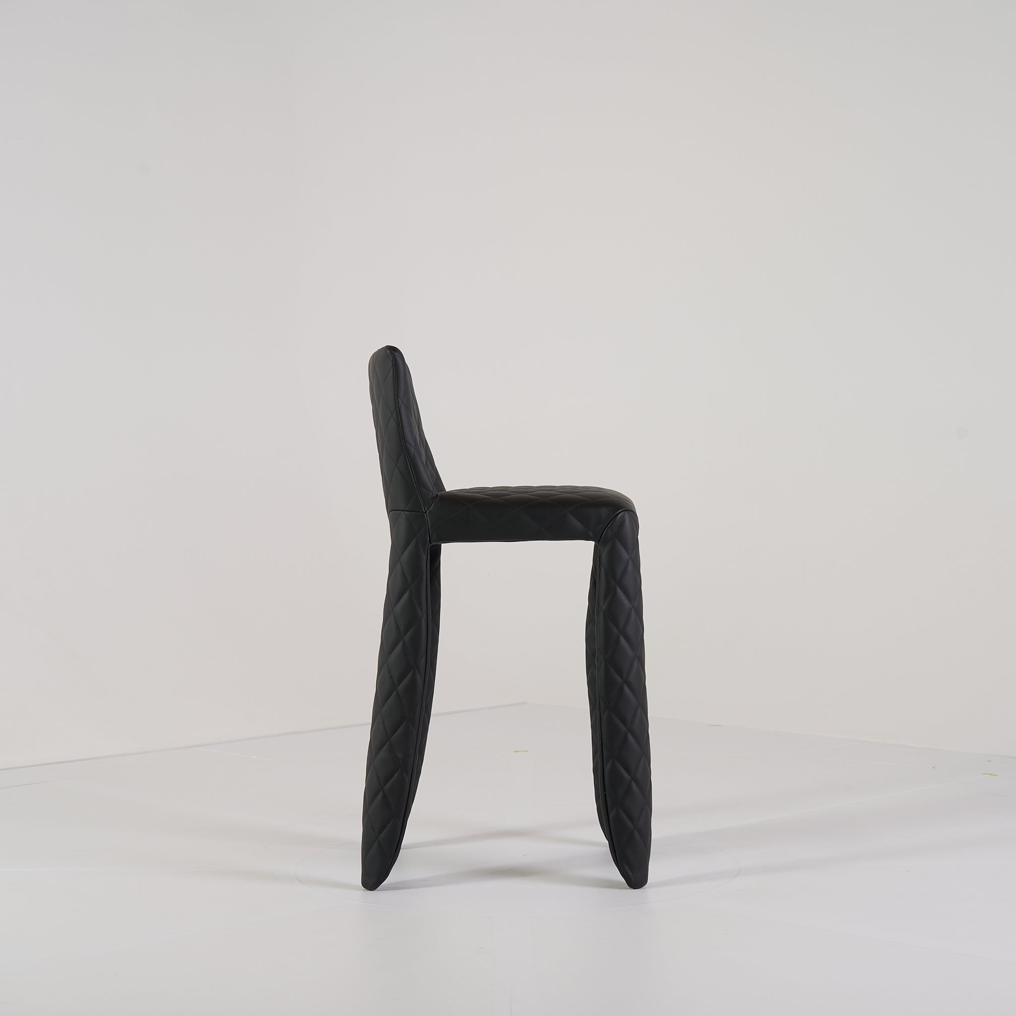 Monster Bar Stool Low (66cm Seat) by Moooi in Original Black Leather | Open Box – Excellent | Shop Now | MO-MOO-MOSMBX_B-178-Hero Image-3
