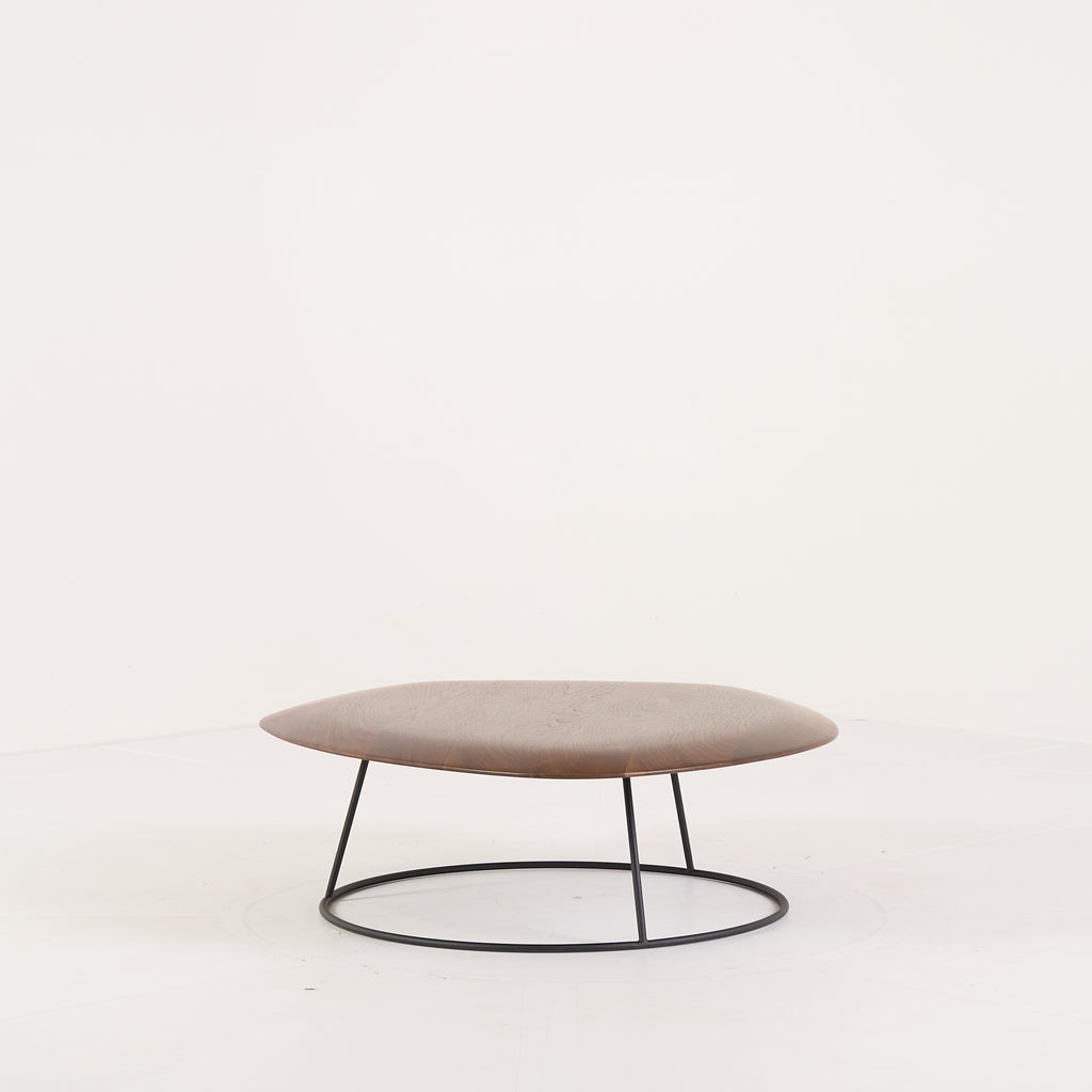 Pebble Low Table Small by Ligne Roset in Convex Top, Solid Wood | Floor Sample – Very Good | Shop Now | MO-LIR-19960053-1162-Hero Image-3