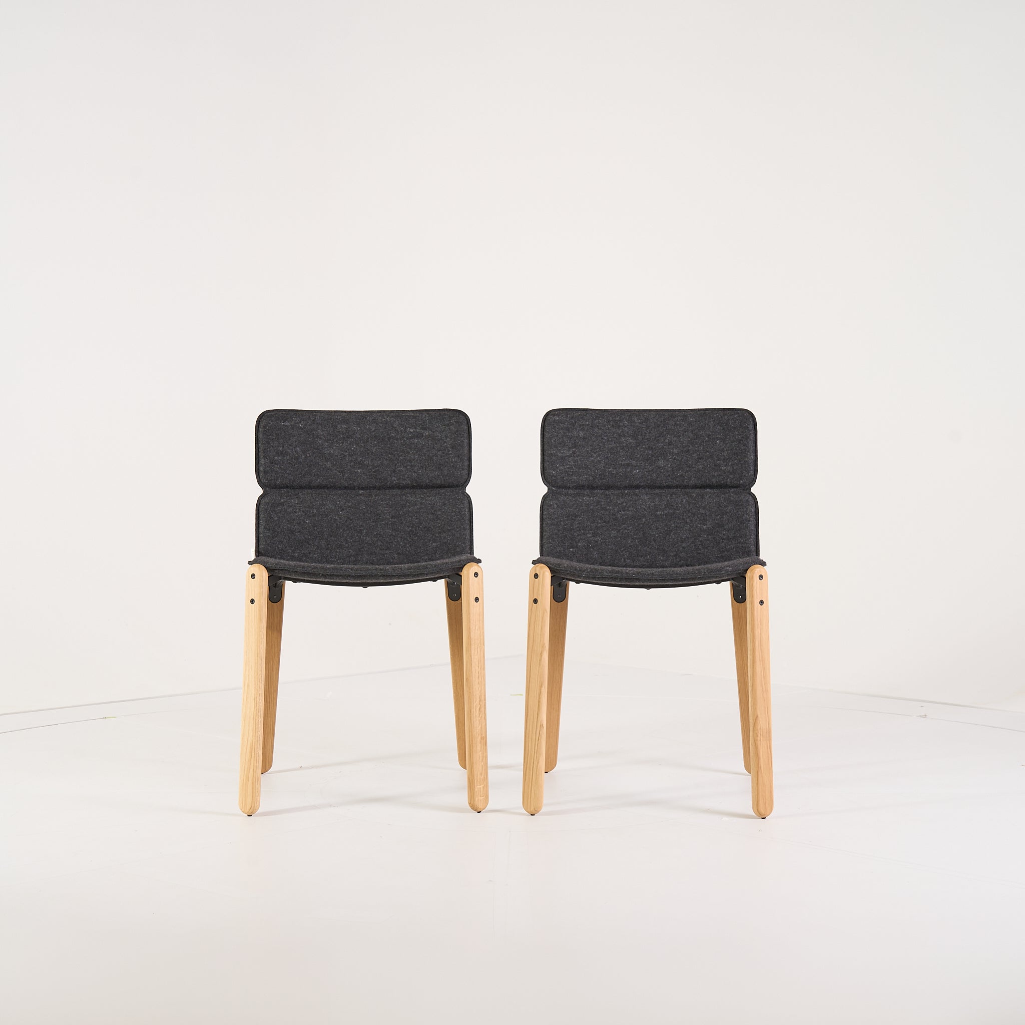 Paddock Chair Set of 2 by Ligne Roset in Feutre Anthracite | Open Box – Excellent | Shop Now | MO-LIR-10260880-1219-Hero Image-1