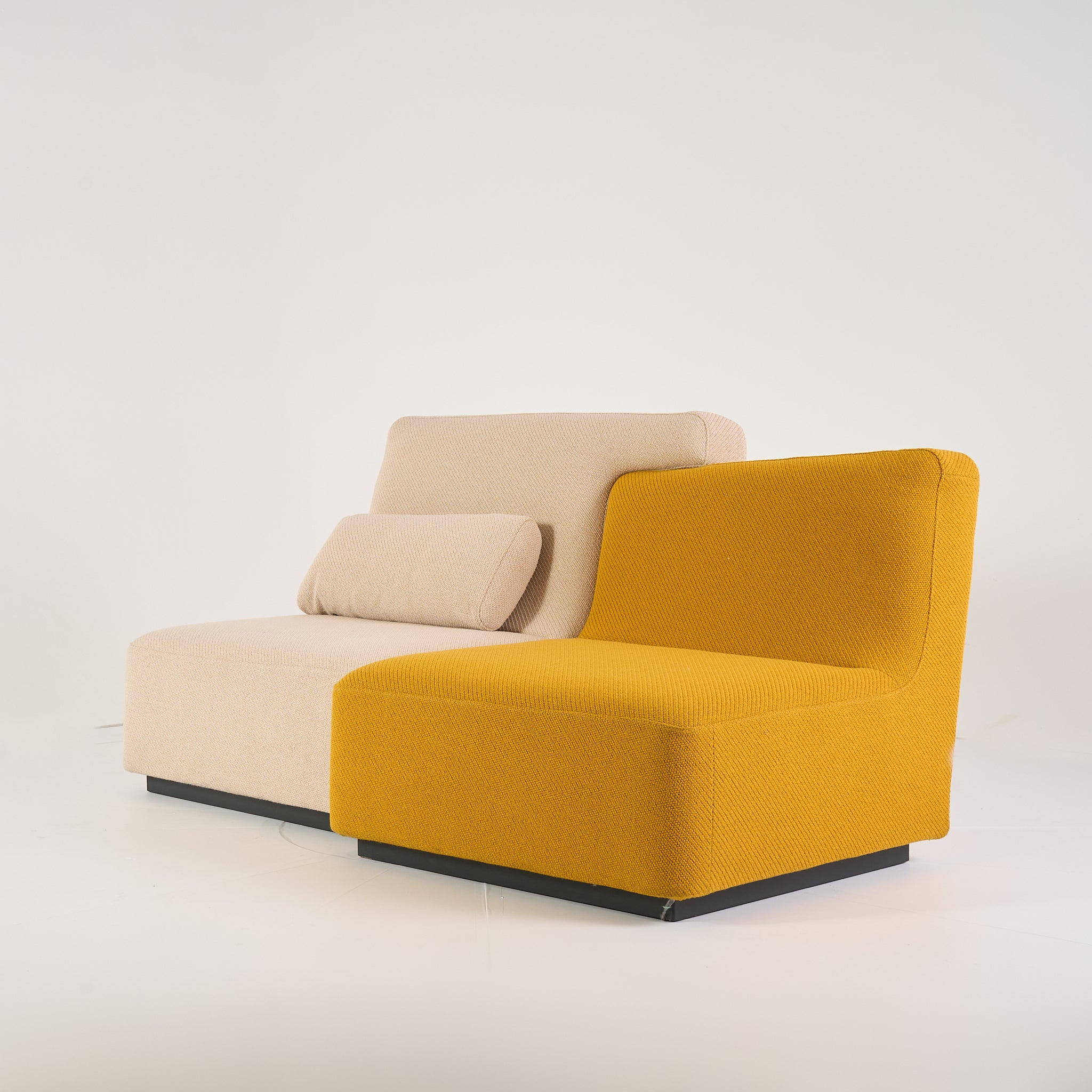 Confluences Modular Sofa by Ligne Roset in Coda Raphia / Safran | Gently Used – Good | Shop Now | MO-LIR-14121250_14121260_14129100-1183-Hero Image-7