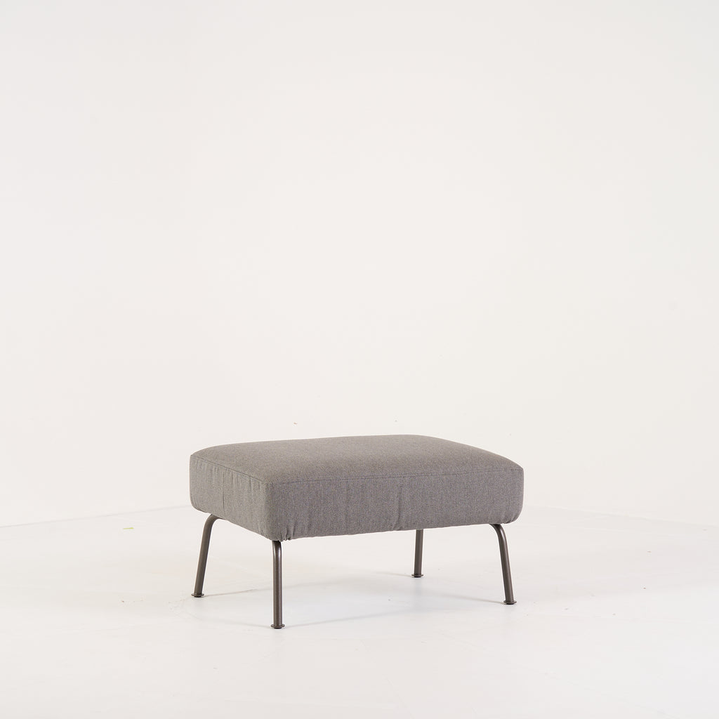 Humphrey Ottoman by Ligne Roset in Sunbrella Heritage Granit | Open Box – Excellent | Shop Now | MO-LIR-19400450-1228-Hero Image-2