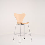 Series 7 Counter Stool by Fritz Hansen in Beech / Chrome | Floor Sample – Very Good | Shop Now | MO-FHA-3187-53-Hero Image-5