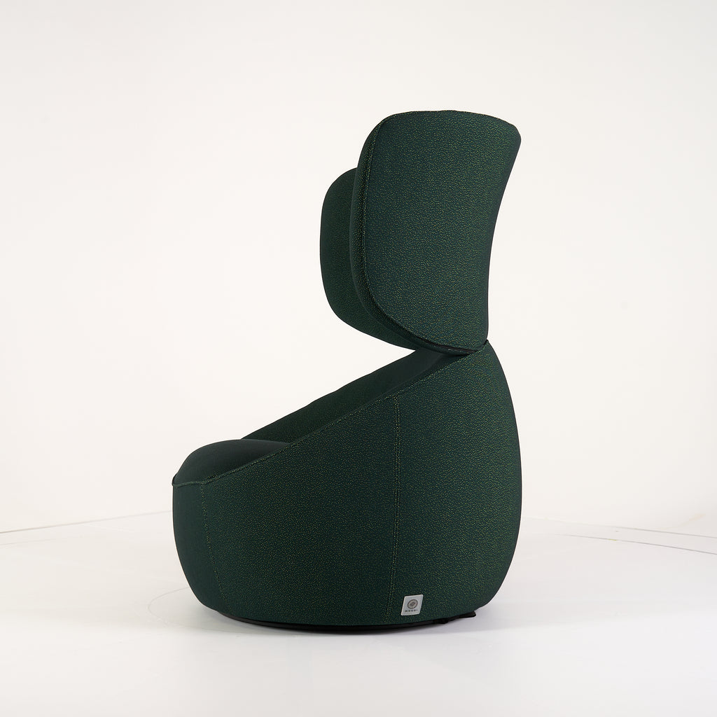 Hana Armchair Wingback Swivel by Moooi in Custom Fabric | Floor Sample – Very Good | Shop Now | MO-MOO-8718282773971-171-Hero Image-4