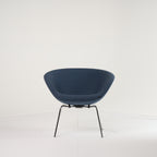 Pot Chair  by Fritz Hansen in Capture 6001 - Blue  / Chrome | Floor Sample – Very Good | Shop Now | MO-FHA-3118-30-Hero Image-7