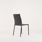 Slim Chair by Ligne Roset in Black Leather Upholstery / Steel Structure | Pristine | Shop Now | MO-LIR-10265115-1169-Hero Image-4