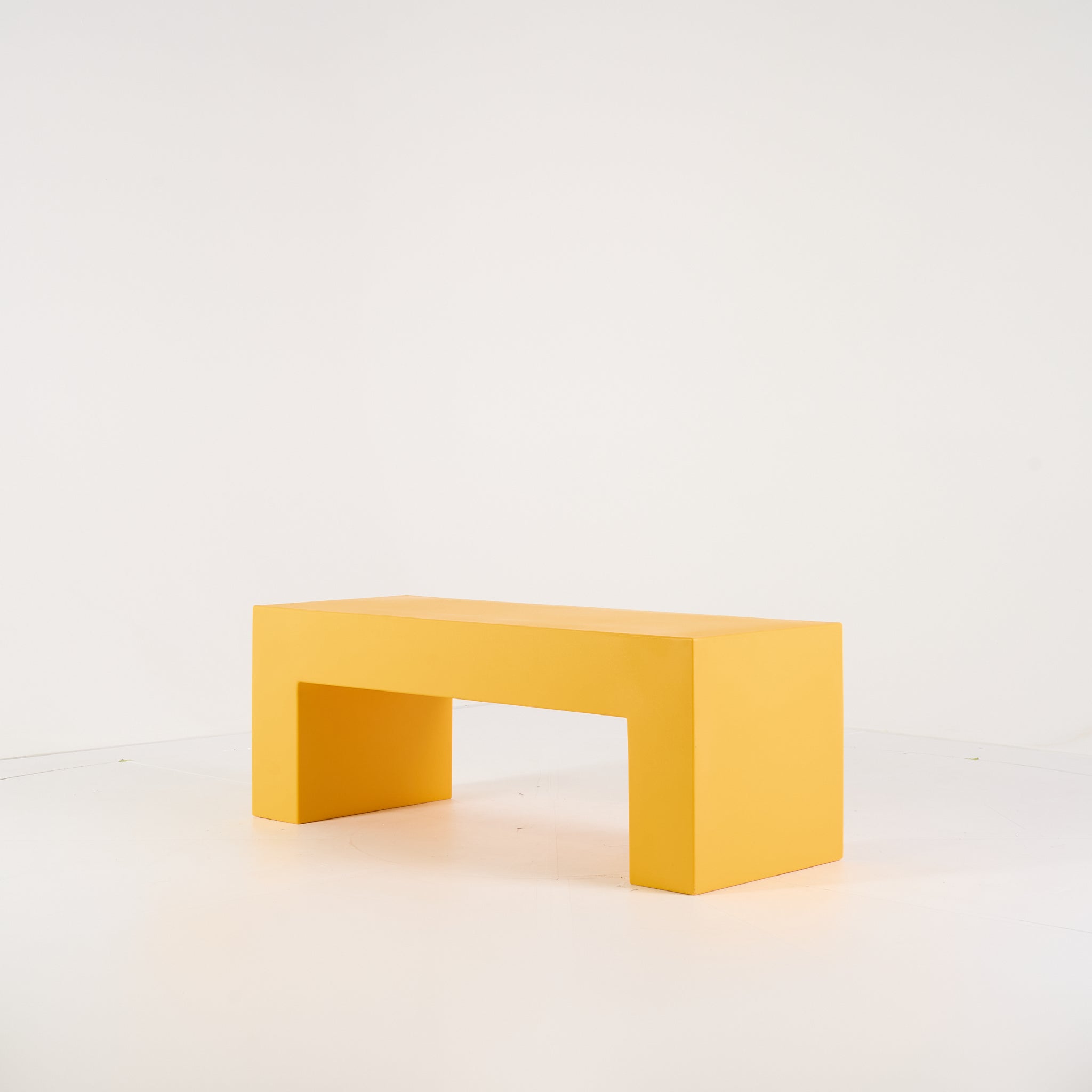 Vignelli Bench by Heller in Small / Yellow | Floor Sample – Very Good | Shop Now | MO-HLR-1035_08-1349-Hero Image-4