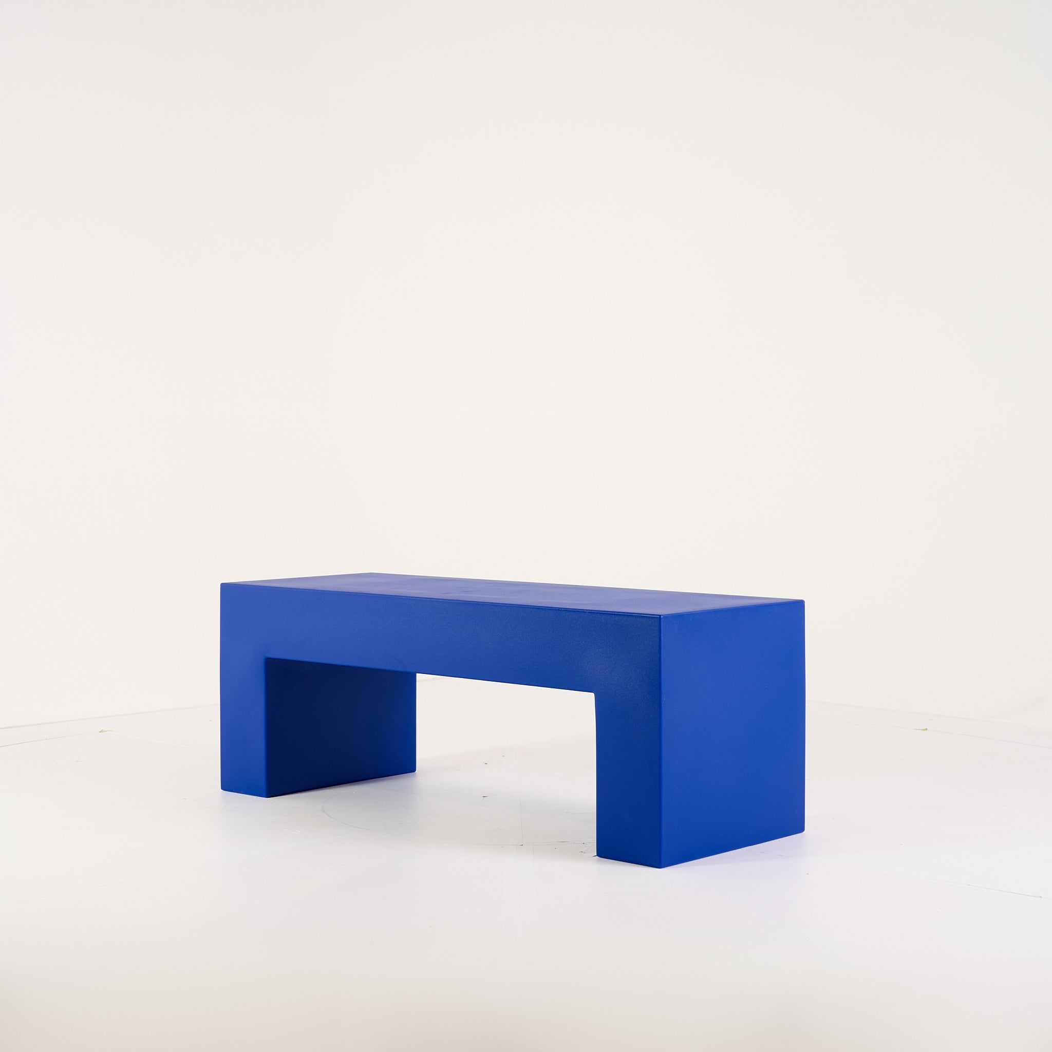 Vignelli Bench by Heller in Small 48" / Blue | Open Box – Excellent | Shop Now | MO-HLR-1035_10-1351-Hero Image-4