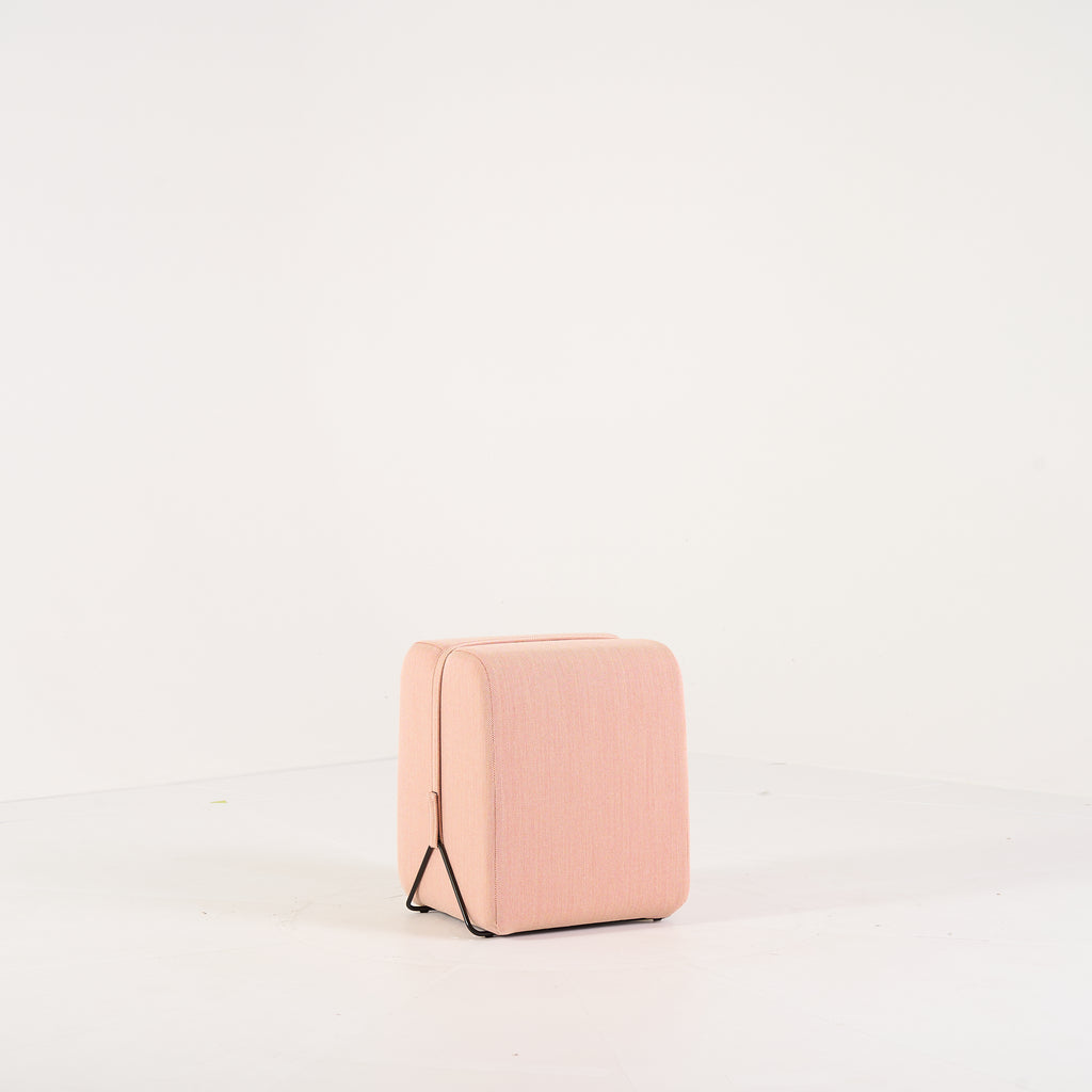 Mobidec Ottoman by Ligne Roset in Steelcut Trio Grenade | Pristine | Shop Now | MO-LIR-10261105-1174-Hero Image-2