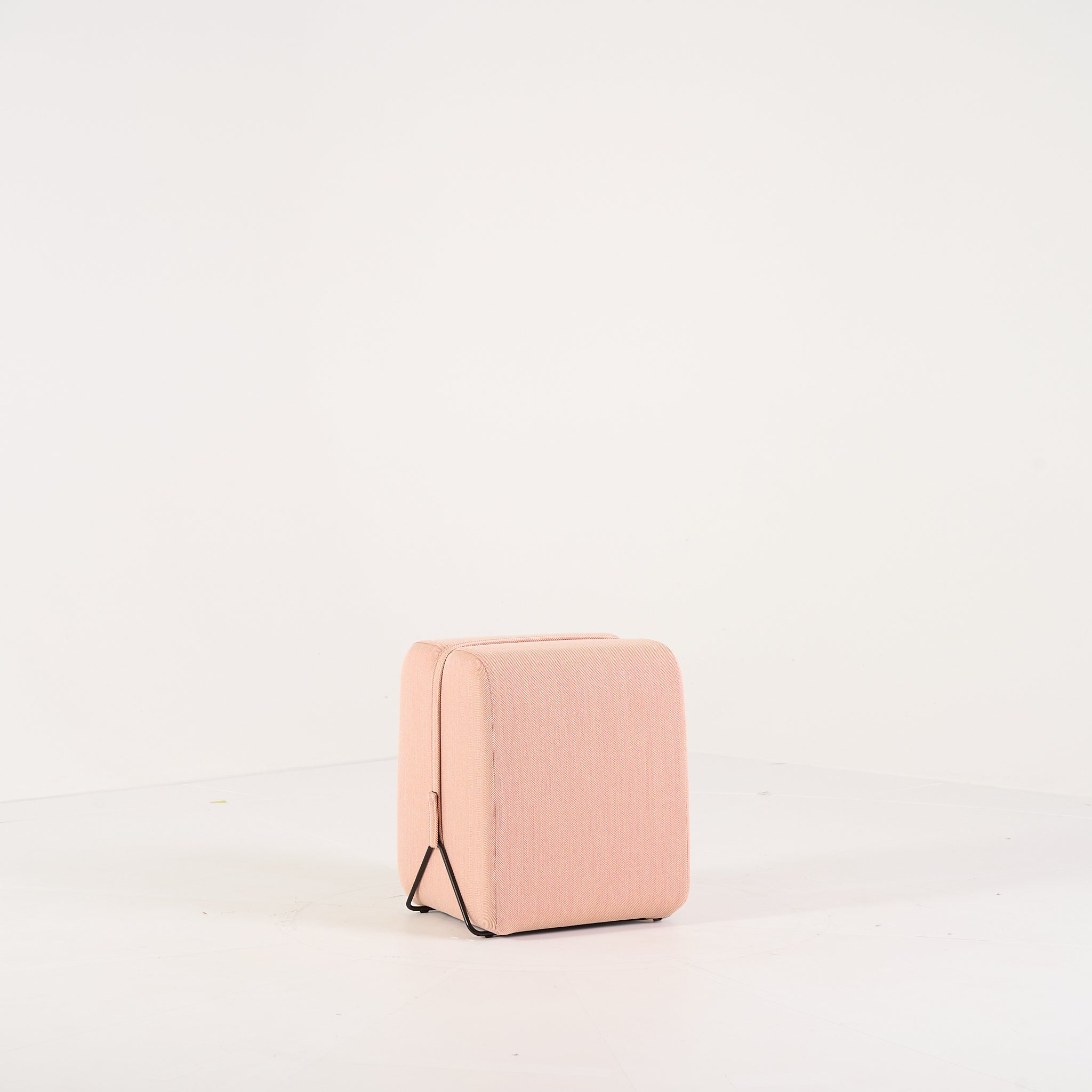 Mobidec Ottoman by Ligne Roset in Steelcut Trio Grenade | Pristine | Shop Now | MO-LIR-10261105-1174-Hero Image-2