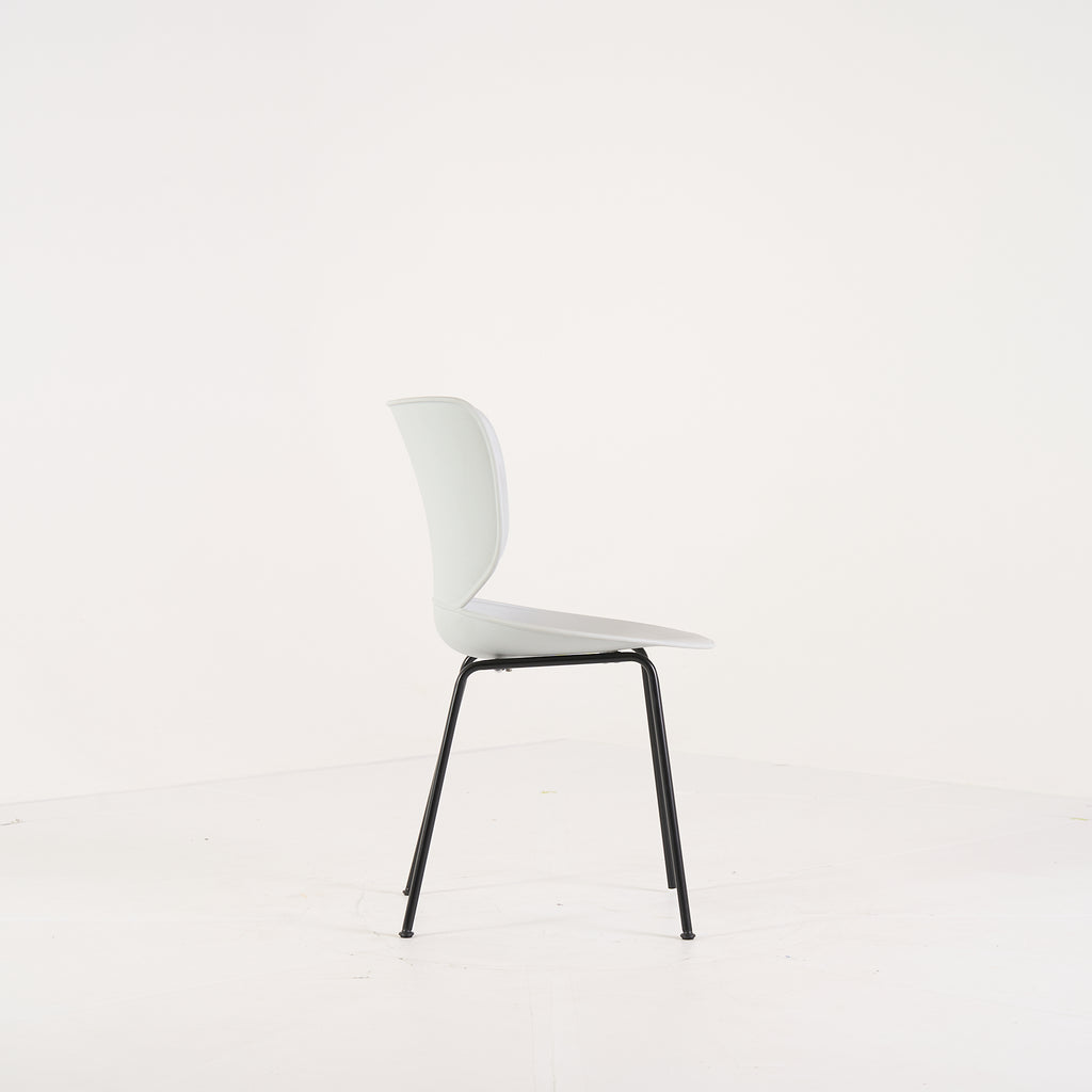 Hana Chair Un-Upholstered  by Moooi in Concrete Grey / Non-Stackable Black Legs | Project Piece – As-Is | Shop Now | MO-MOO-8718282380315-1444-Hero Image-3