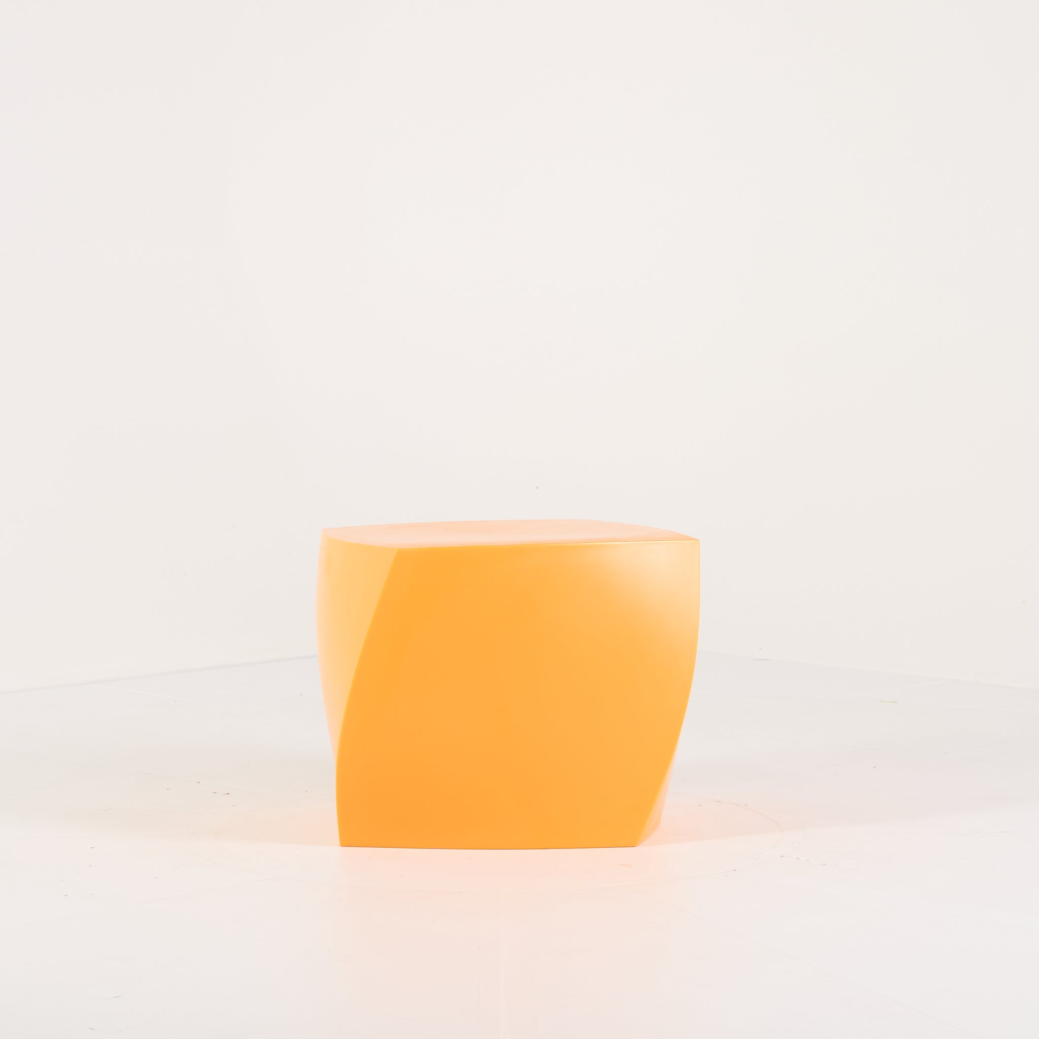 Gehry Left Twist Cube by Heller in Yellow | Well Loved – Fair | Shop Now | MO-HLR-1016_03-1399-Hero Image-4