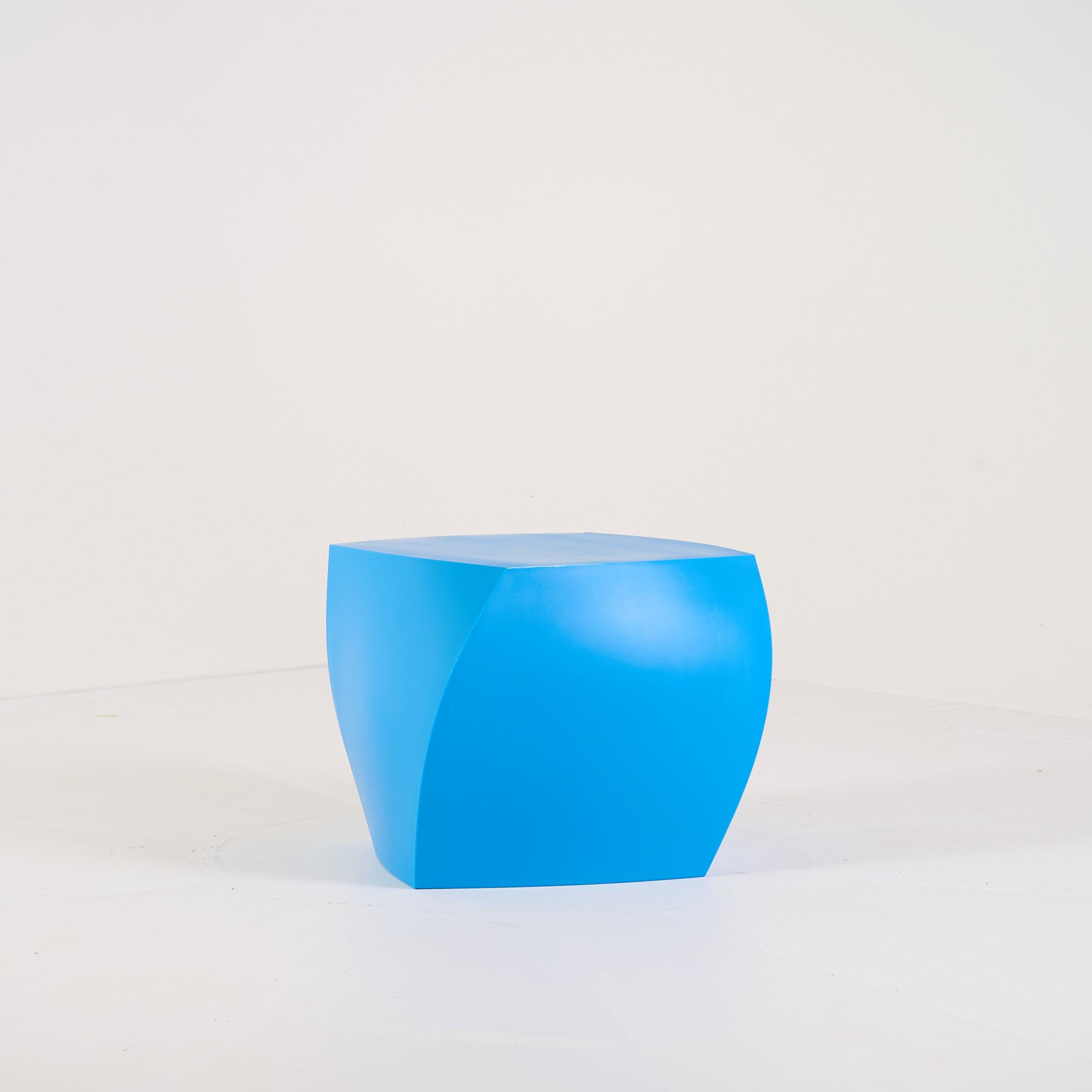 Gehry Left Twist Cube by Heller in Blue | Well Loved – Fair | Shop Now | MO-HLR-1016_05-1397-Hero Image-4