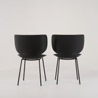 Hana Chairs Unupholstered Set of 2 by Moooi in Black/Black Non-Stacking | Gently Used – Good | Shop Now | MO-MOO-8718282380278-139-Hero Image-2
