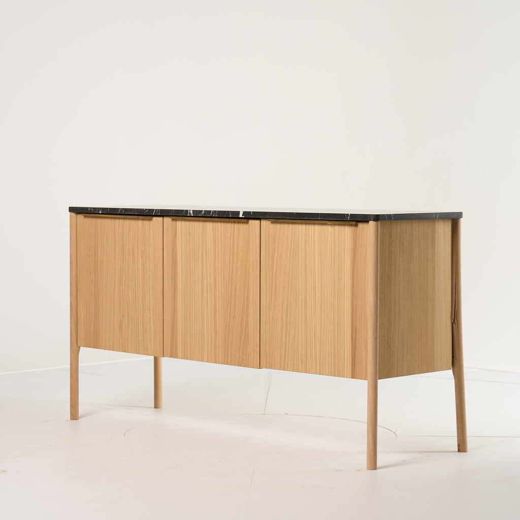 Jut Cabinet by Fritz Hansen in Black Marble / Oak | Project Piece – As-Is | Shop Now | MO-FHA-1090101-106-Hero Image-6