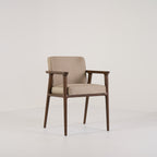 Zio Dining Chair by Moooi in Ronan, Gravel, Cinnamon | Open Box – Excellent | Shop Now | MO-MOO-8718282742571-143-Hero Image-2