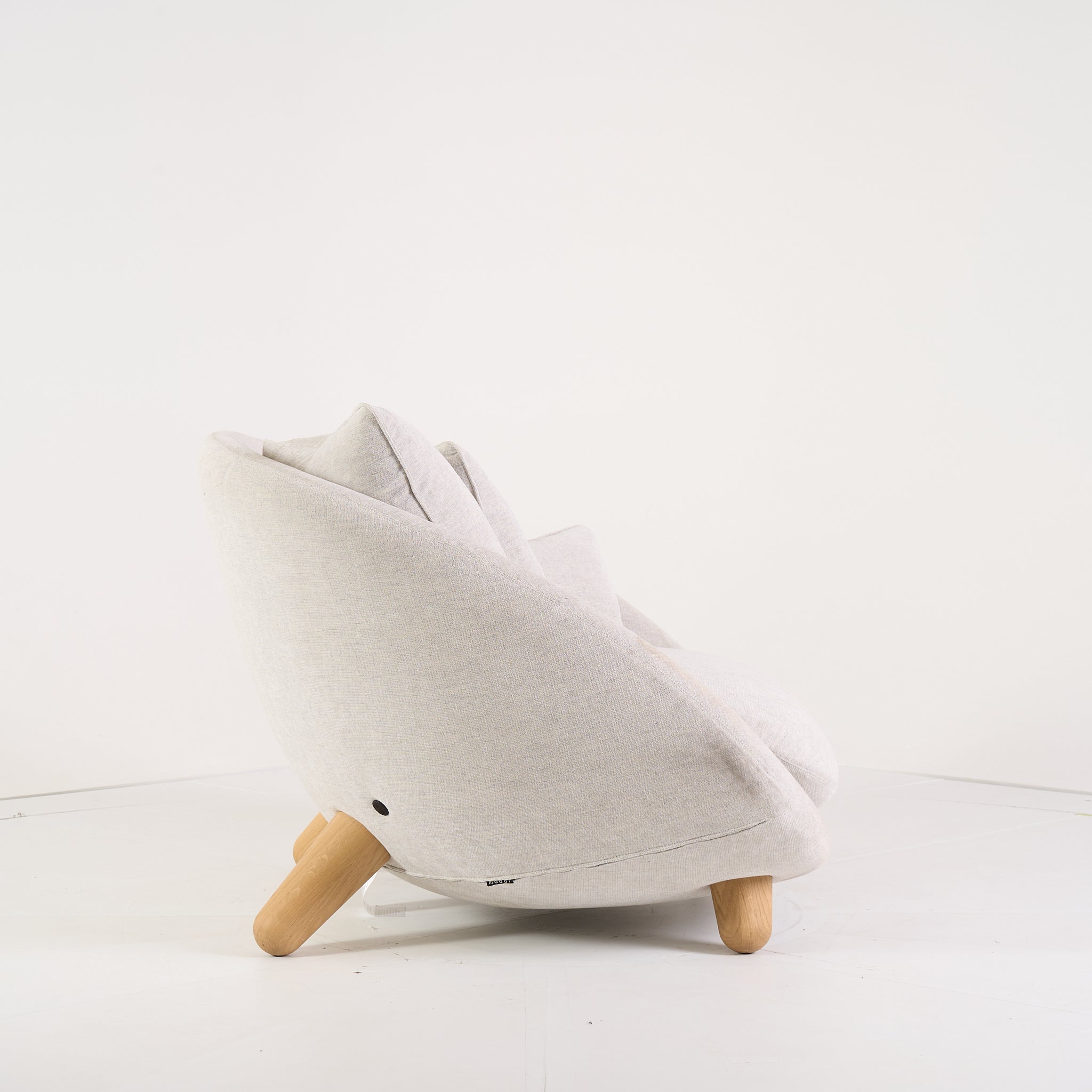 Love Sofa  by Moooi in Liscio Nebbia, WhiteWash legs | Gently Used – Good | Shop Now | MO-MOO-8718282745459-1428-Hero Image-3
