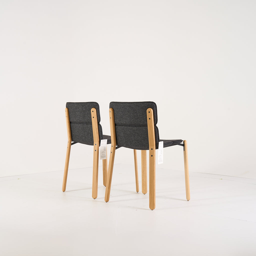 Paddock Chair Set of 2 by Ligne Roset in Feutre Anthracite | Open Box – Excellent | Shop Now | MO-LIR-10260880-1219-Hero Image-4