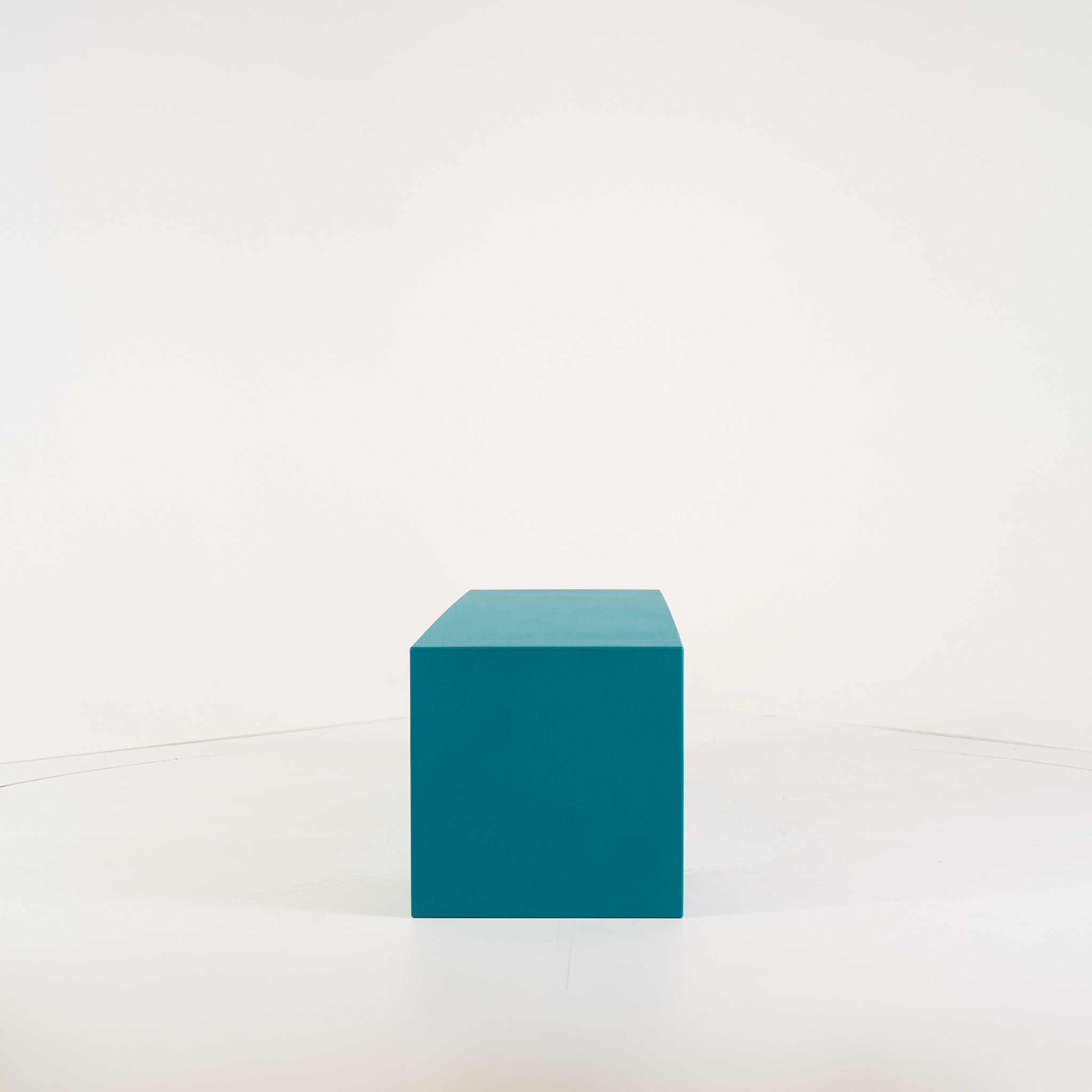 Vignelli Bench 60" by Heller in Medium / Turquoise | Floor Sample – Very Good | Shop Now | MO-HLR-1034_28-1362-Hero Image-3