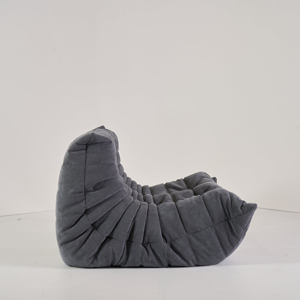 Togo Loveseat by Ligne Roset in Alcantara Chic | Floor Sample – Very Good | Shop Now | MO-LIR-15720004-1184-Hero Image-3